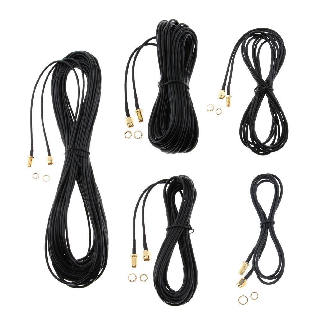 Lovoski Antenna RP-SMA Male to Female Extender Cable Wireless Router Office Modem Cat 5e Cat 6 Cat 6a Cat 7 Cat8 - Ainna Store