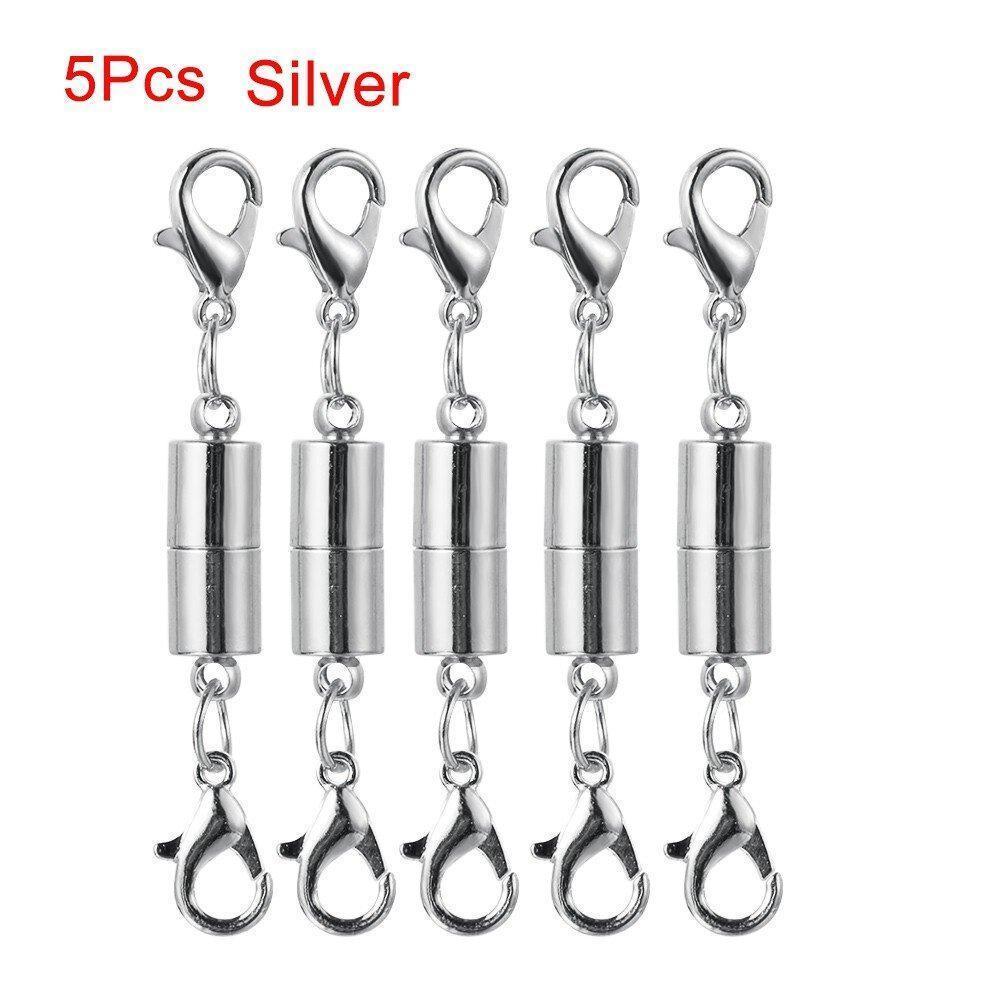 DIY Jewelry Game with ROSE 5PCs/6Pcs Silver and Gold Magnetic Clasps!
