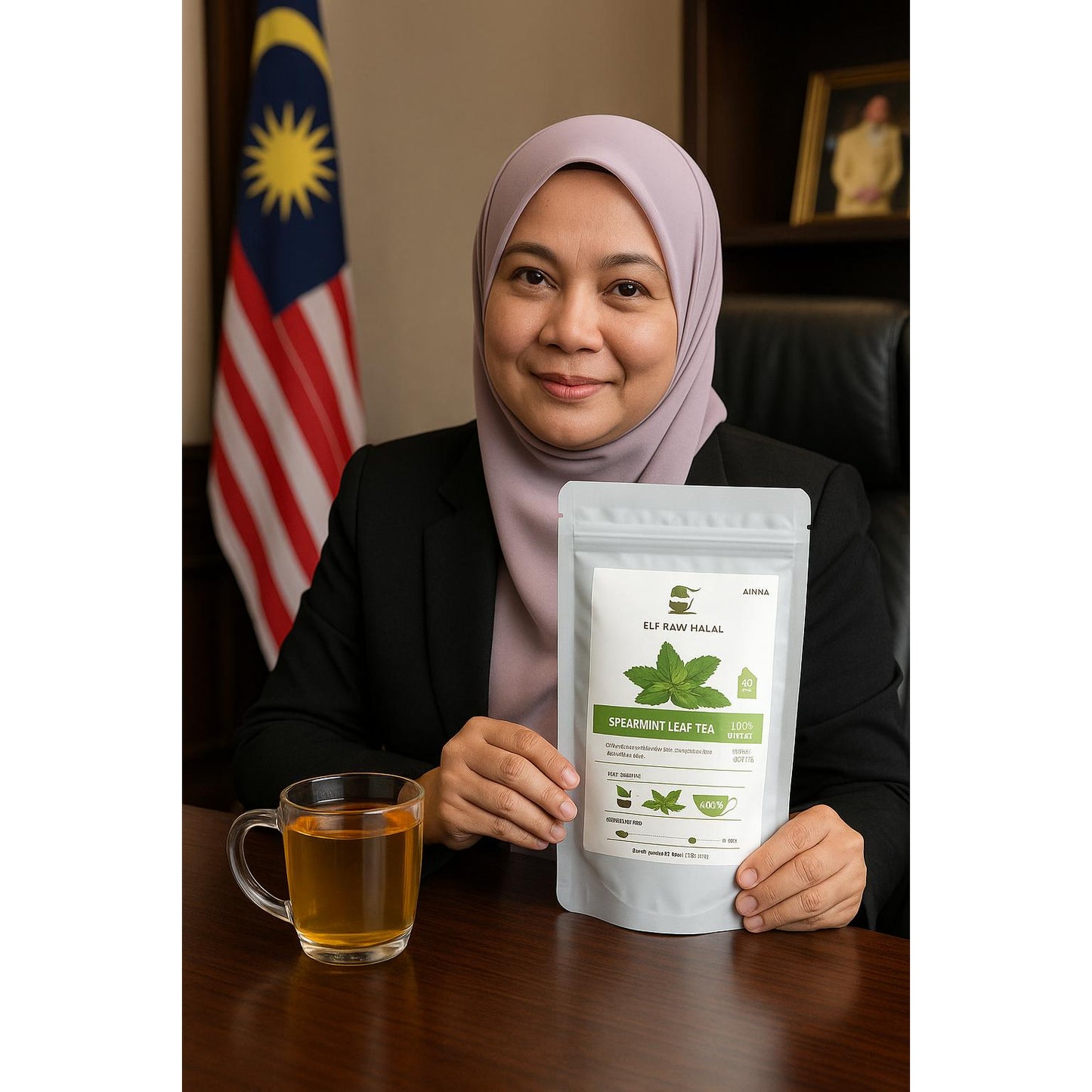 Teh Bunga Telang & Daun Spearmint