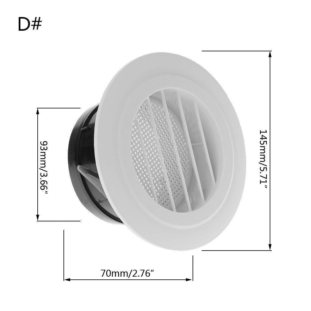 AINNA Air Vent Extract Valve Grille Round Diffuser Ducting Ventilation Cover 100mm - Ainna Store