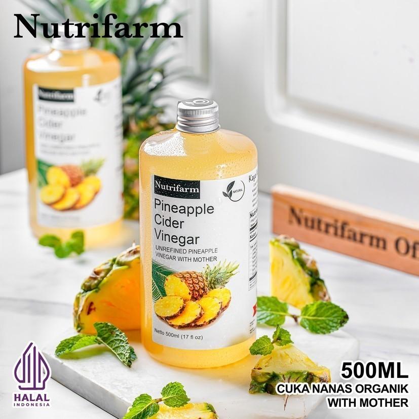Cuka Nanas Organik Murni 500ml 1kg - Tiada Campuran Tambahan Dapur Makanan