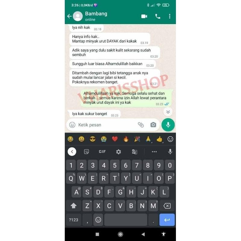 Minyak Urut Dayak Kalimantan AINNA Borneo 100% Asli 250ml