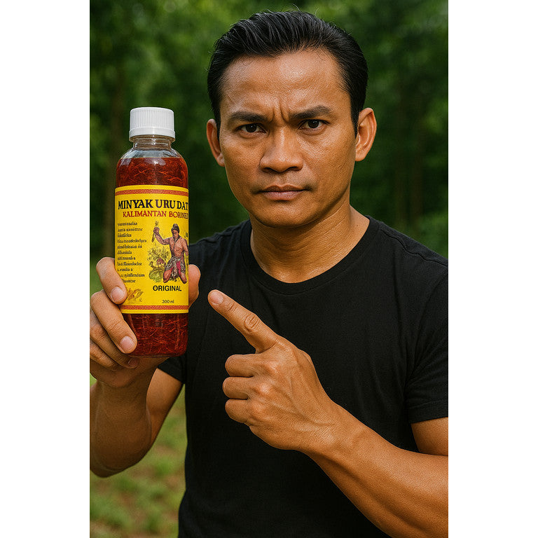 Minyak Urut Prisai Dayak - 100% Asli & Herba Tradisional Kalimantan!