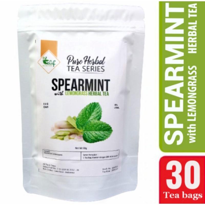 Teh AINNA ELIF TEA Spearmint Lemongrass : Teh Daun Pudina dengan Serai 30 Beg Teh PCOS Semulajadi - Ainna Store