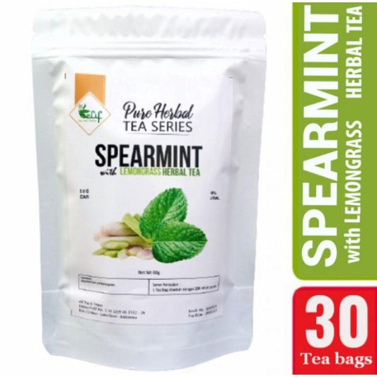 Teh AINNA ELIF TEA Spearmint Lemongrass : Teh Daun Pudina dengan Serai 30 Beg Teh PCOS Semulajadi - Ainna Store