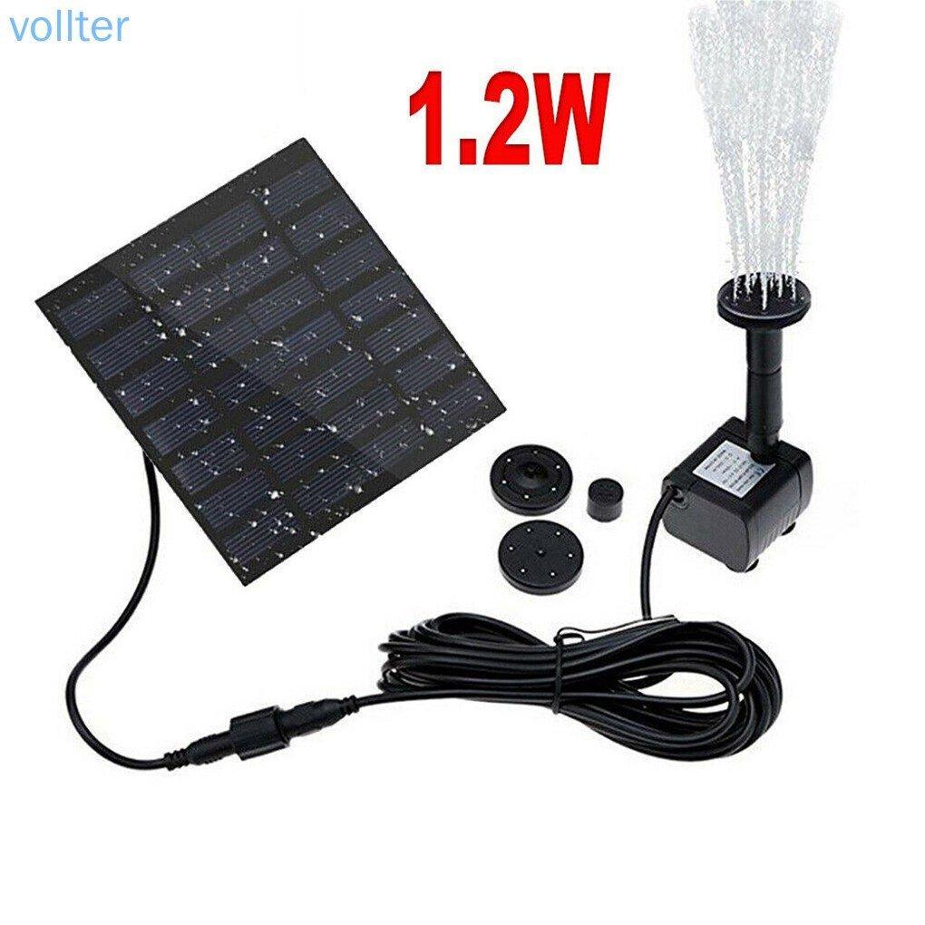 Solar-Powered Water Pump for Gardens, Lawns, Pools, Ponds, Fish Aquariums, Fountains, and Courtyards - 180L/H by VOLL Decor Home Pot Pot - Ainna Store