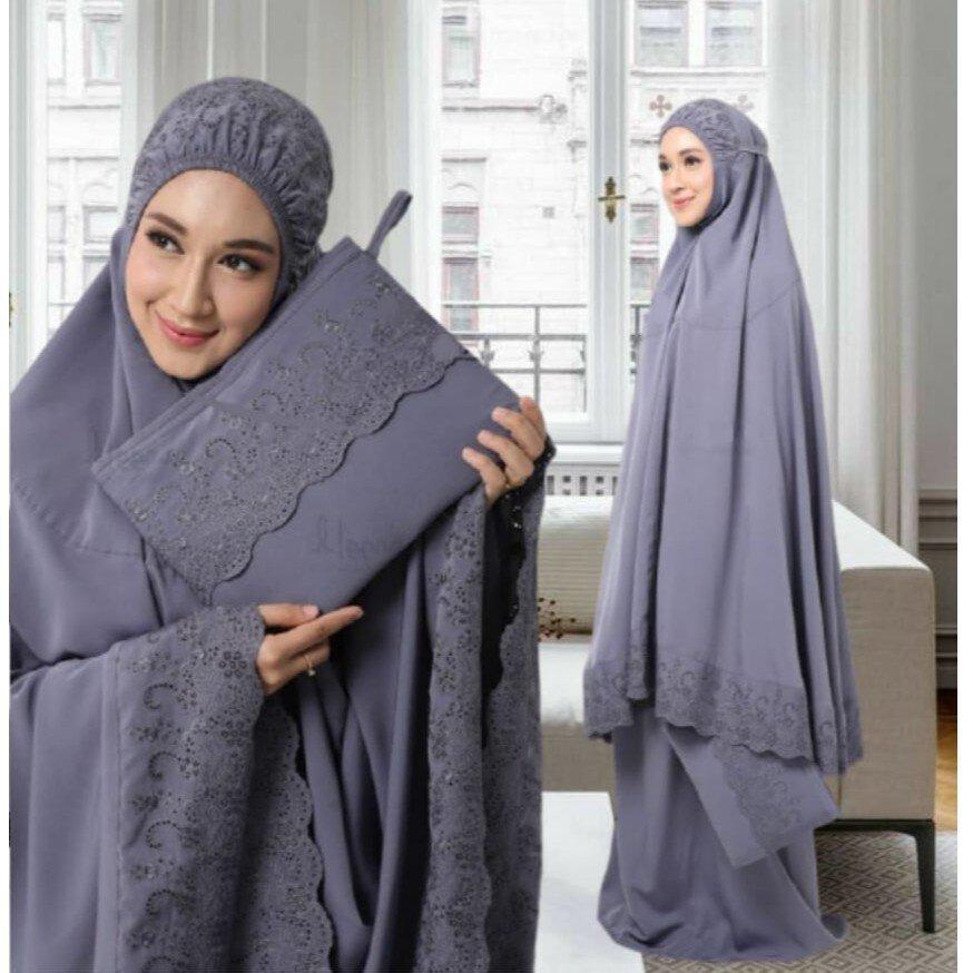 Telekung Mukena AINNA Sejuk Bercorak Cantik - Ainna Store