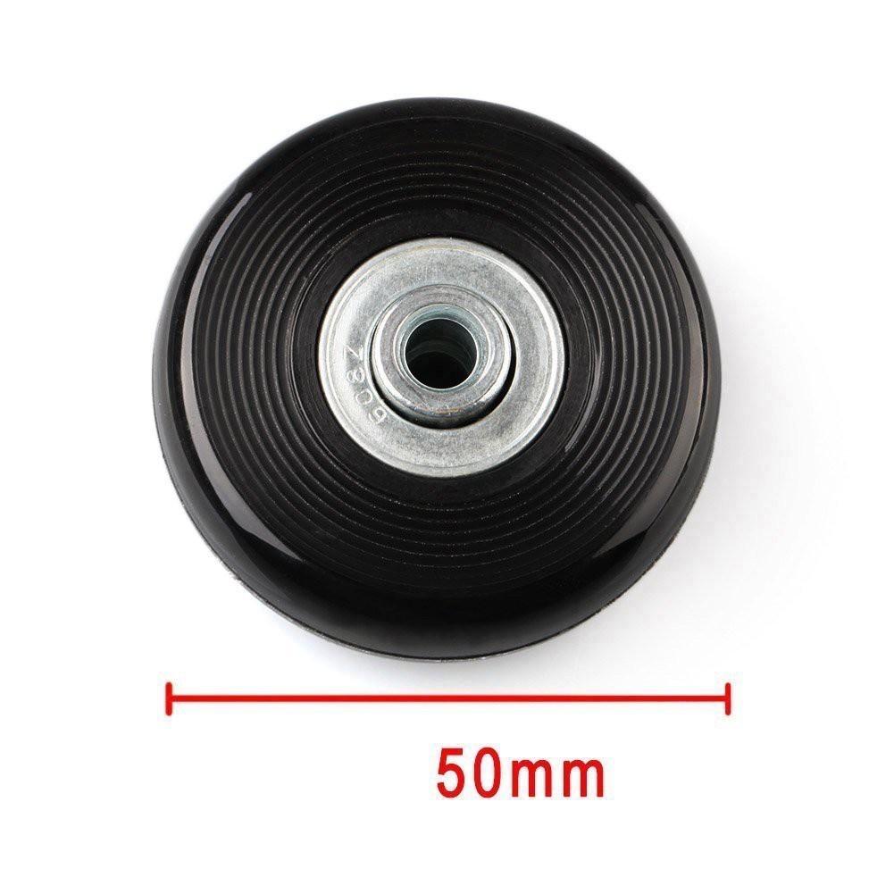 Ready Stock 2 Sets Roda Luggage Wheels Replacement Suitcase Wheels Repair OD 50mm Axles Deluxe Repair Luggage Roller Bags Shark - Ainna Store
