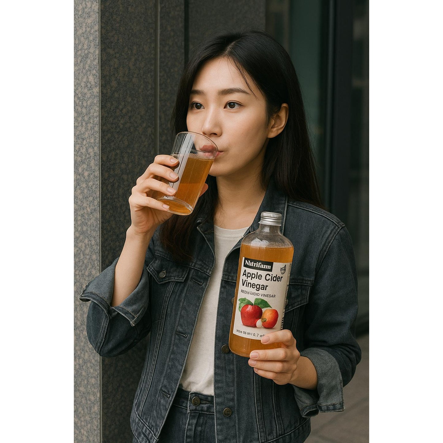Cuka Apel Organik 3 in 1 Lemon Chia Seed 500ml