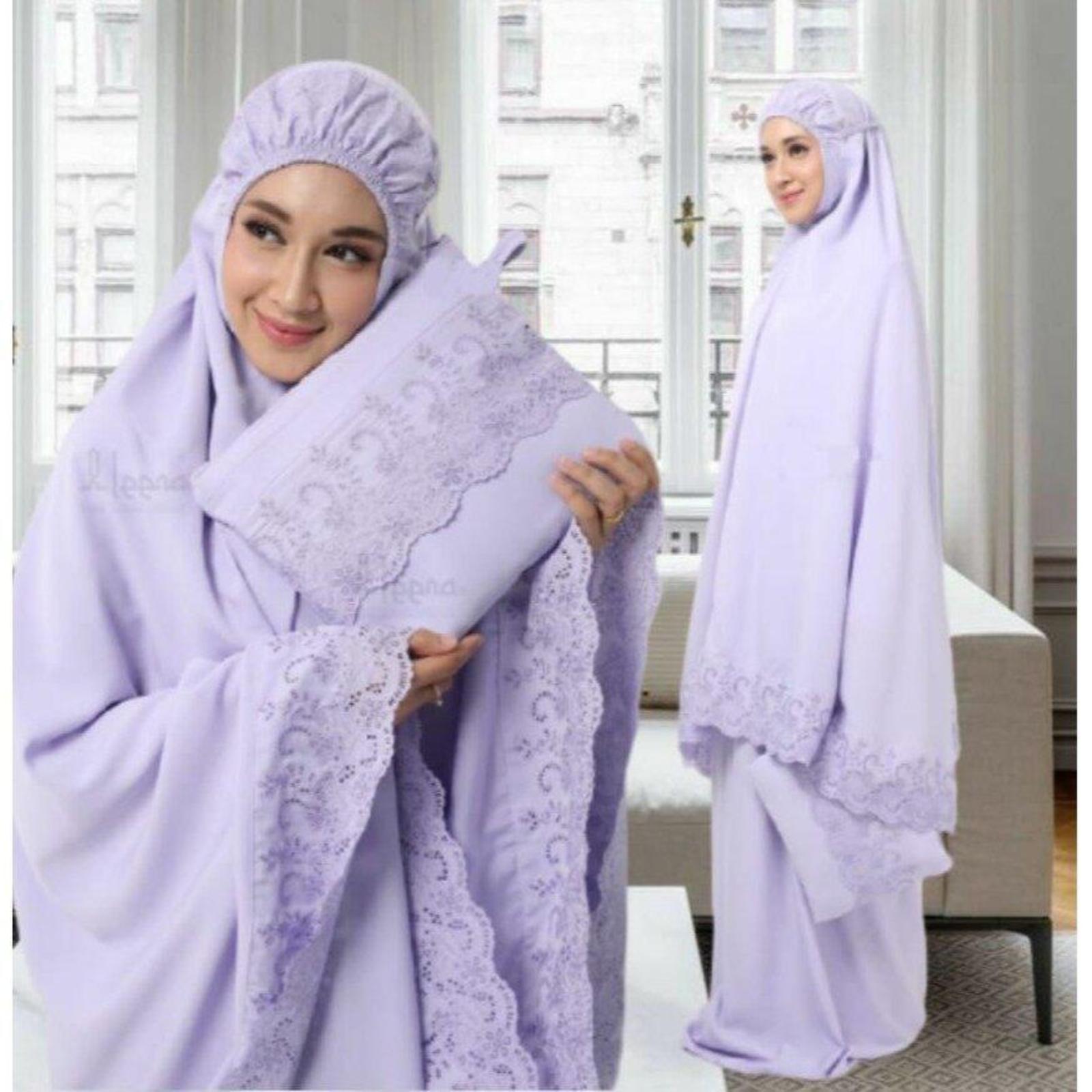 Telekung Mukena AINNA Sejuk Bercorak Cantik - Ainna Store