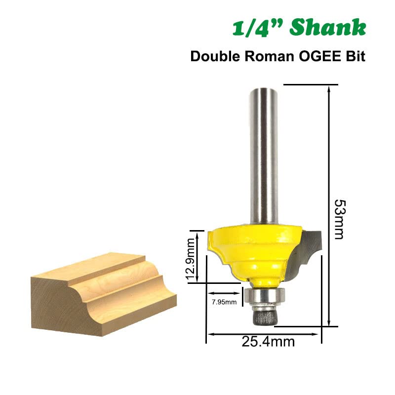 Tingkatkan kemahiran kayu anda dengan set bit router 3-keping AINNA - Ainna Store