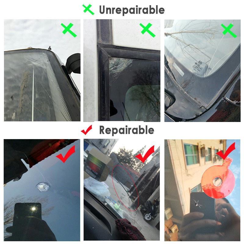 AINNA 3 Set Cairan Memperbaiki Kaca Automotif Nano Jendela Kaca Mobil Retak - Versi Baru Putih - Ainna Store