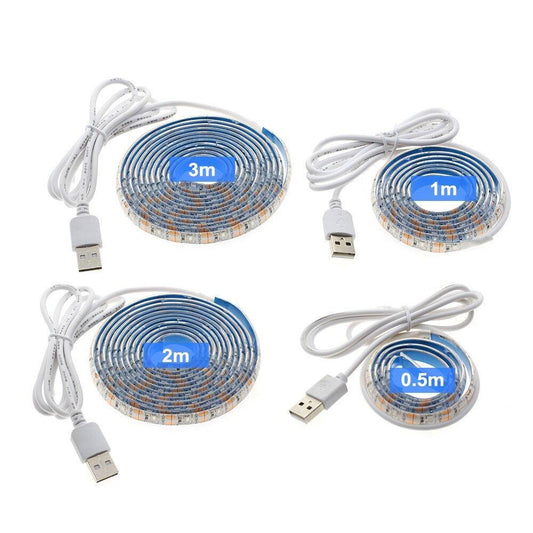Lampu UV LED AINNA 5V DC 2835 0.5M 1M 2M – Tali USB Ultraviolet Purple Ribbon untuk DJ dan Pencahayaan Rumah - Ainna Store