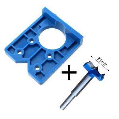 Tempatan - 35mm Hinge Drilling Jig Concealed Guide Hinge Hole Drilling Guide Locator Woodworking Hole Door Cabinet . Hardware Tool - Ainna Store