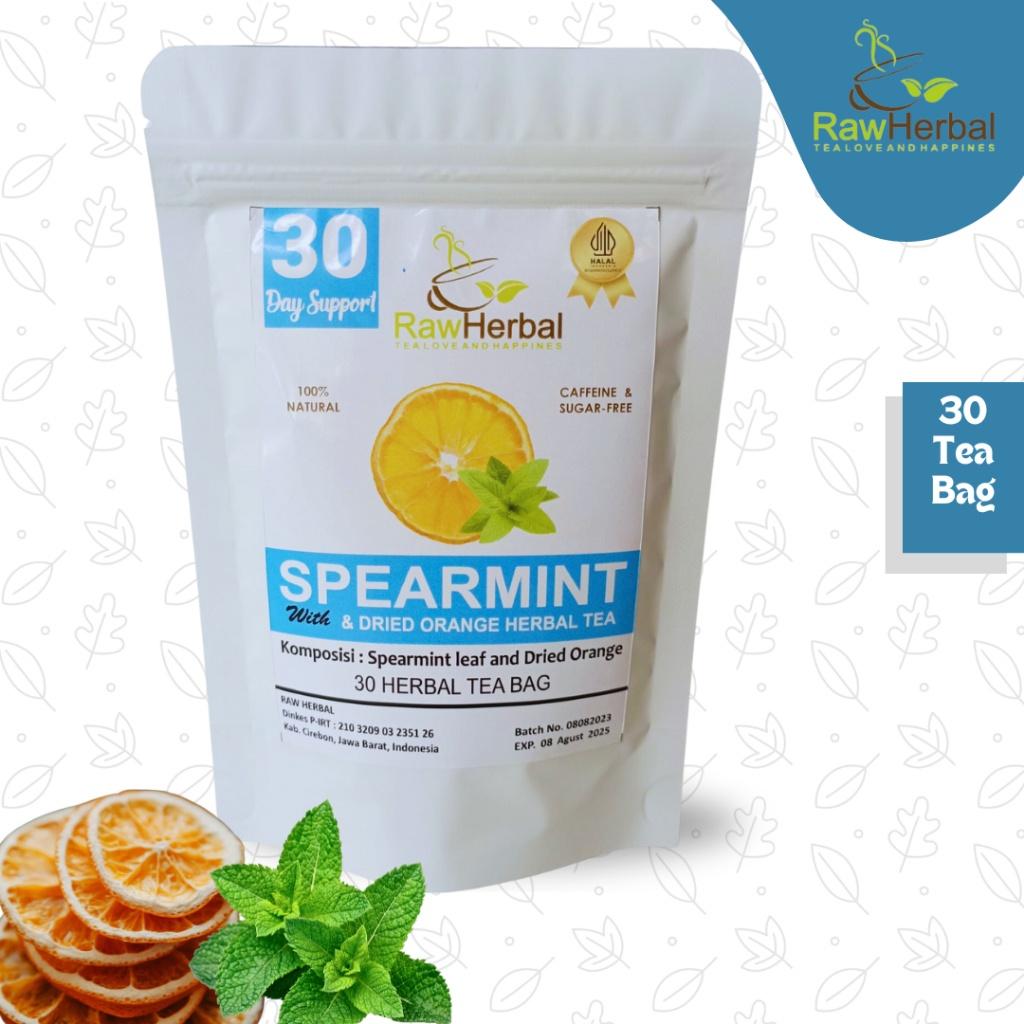 Spearmint Leaf Tea - 30 Tea Bags Included Organic Sugar Free Low Sugar Low Fat Natural Dairy Free Fruity - Ainna Store