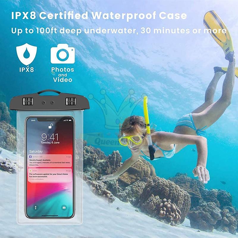 Ainna -Ready Stock30M Underwater Phone Case Phone Cover Waterproof Phone Case Universal PVC Underwater Phone Bag Case Supplies - Ainna Store