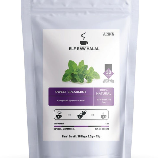AINNA Sweet Spearmint Tea PCOS Spearmint & Daun Stevia Pure Herbal Tea Series 30 Tea Bag -z1 - Ainna Store