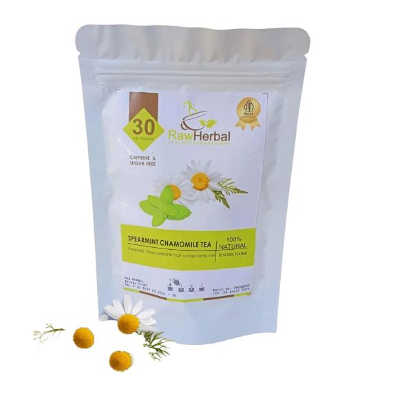 Teh Chamomile AINNA: Khasiat untuk PCOS & Isi 30 Bag -x1 Halba Halal Bebas Gula Tanpa Lemak Tepu Almari Minuman Teh spearmint tea - Ainna Store
