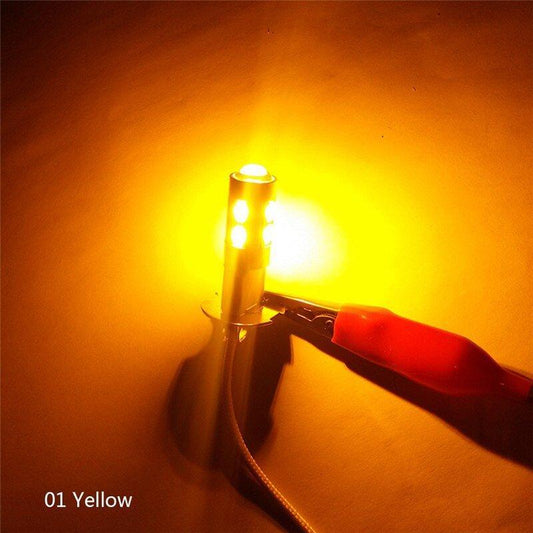 Revamp Your Car's Illumination 2 H3 LED High Power Bulbs - 10SMD 5630 5730 - for Crisper Fog & Daytime Running Light Automotive h11 - Ainna Store