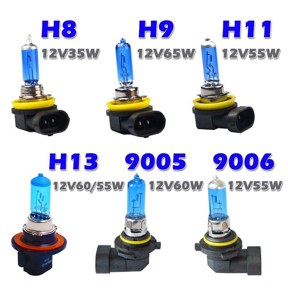 AINNA Super White Halogen Headlight Bulbs - Pemasangan Universal untuk Kereta - Terang dan Jimat - Ainna Store