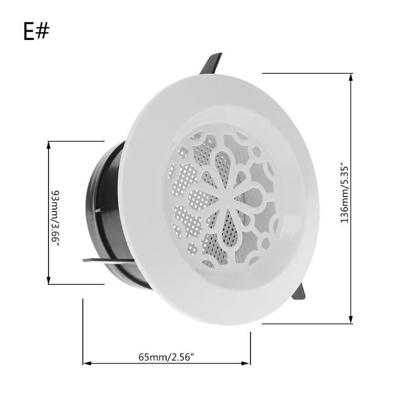 AINNA Air Vent Extract Valve Grille Round Diffuser Ducting Ventilation Cover 100mm - Ainna Store