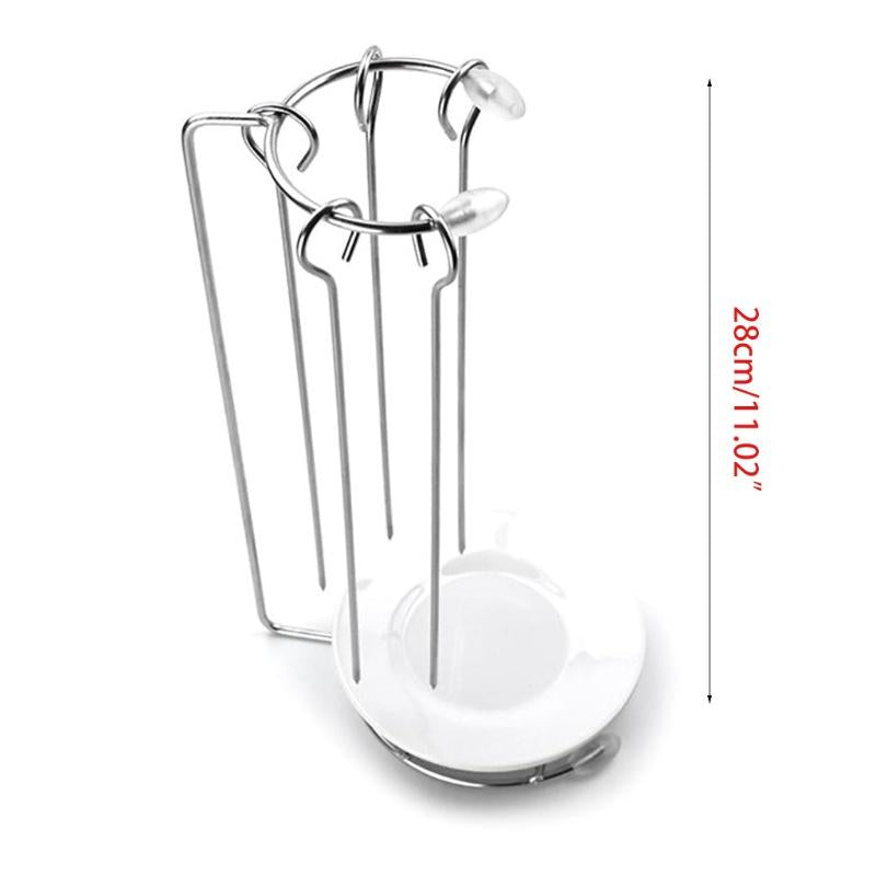 Stainless Steel BBQ Skewers Needle with Rack Grill Holder for Camping Gathering Party Roasting Barbecue Tools Accessori Silver Kitchenware - Ainna Store