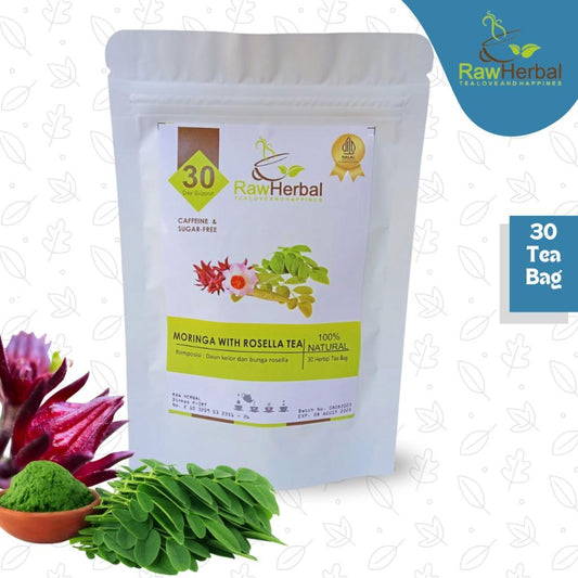 AINNA Teh Daun Kelor & Rosella Merah : Pilihan Lebih Sihat! - Ainna Store