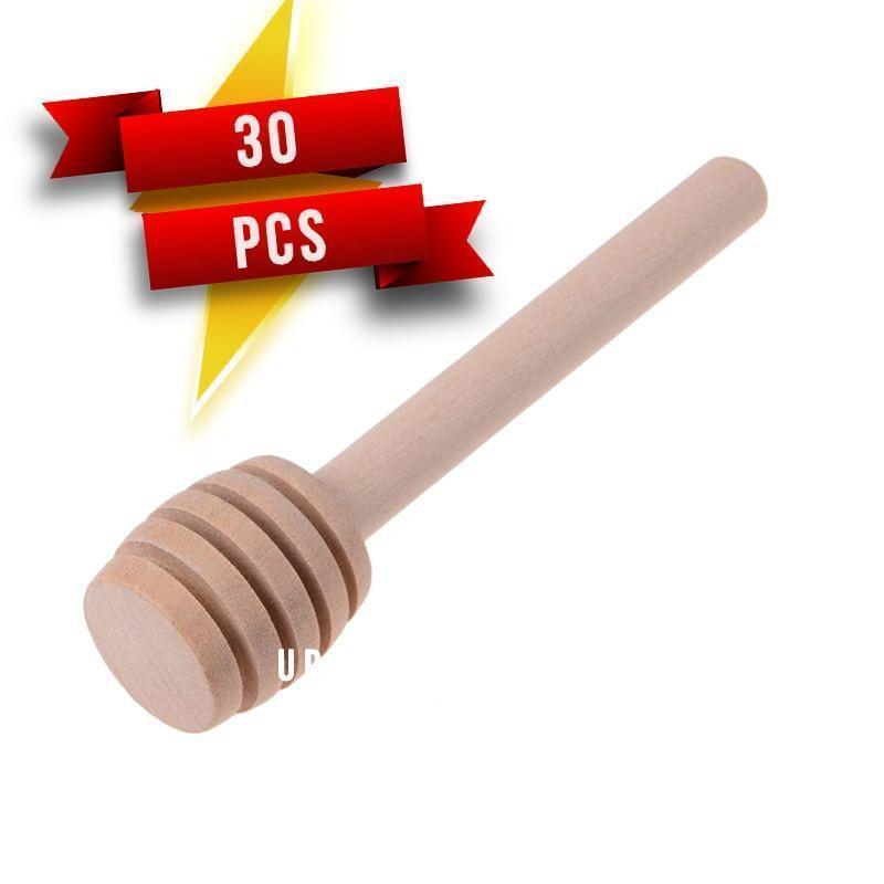 50-Pack of Mini 3-Inch Natural Wood Honey Dipper Sticks Cutlery Kitchenware - Ainna Store