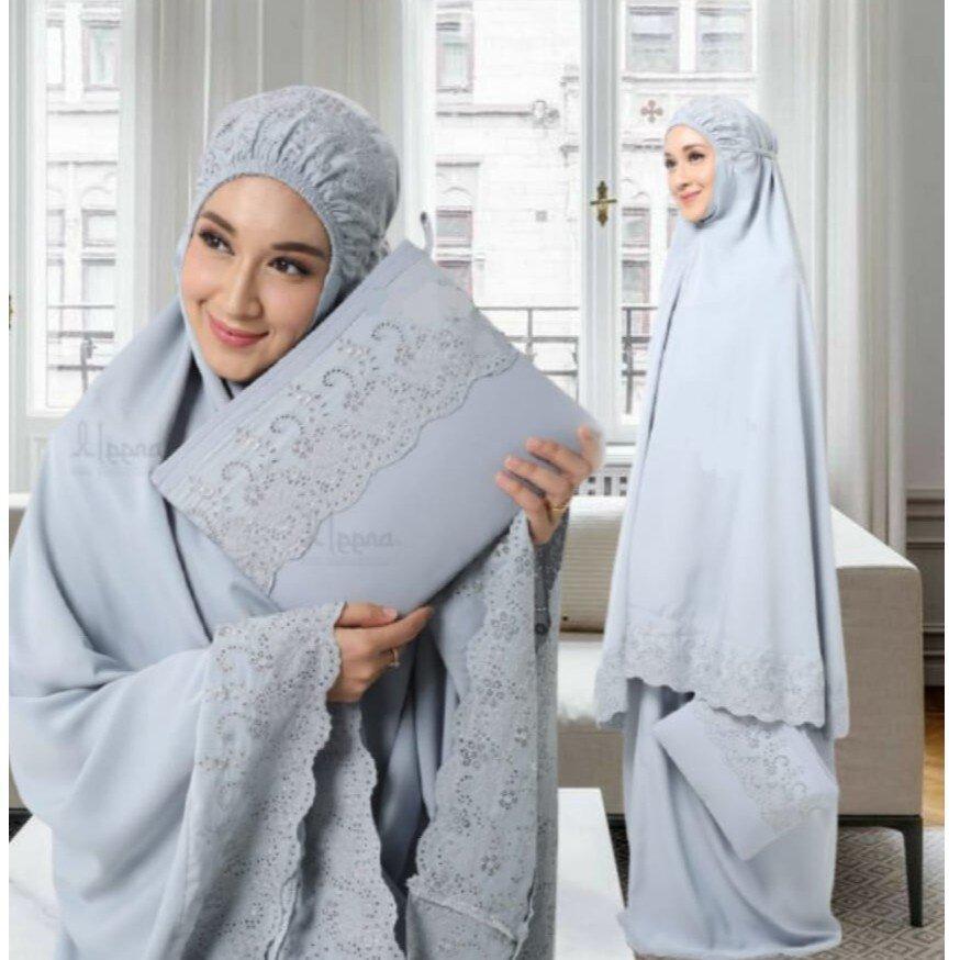 Telekung Mukena AINNA Sejuk Bercorak Cantik - Ainna Store