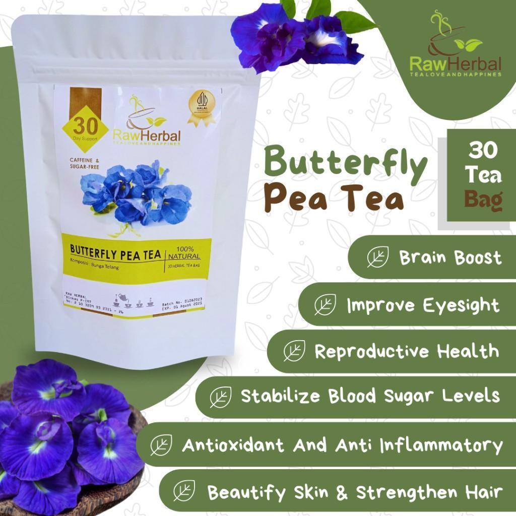 Teh AINNA Anti Jerawat: Bunga Kupu-Kupu & Teh PCOS Jerawat - 30 Beg Teh - Ainna Store