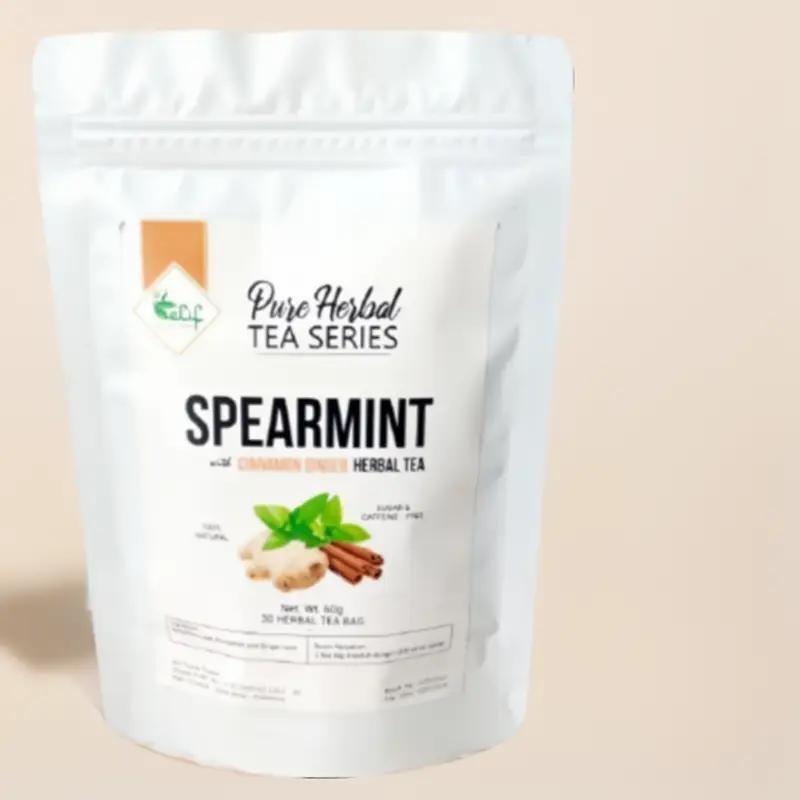 Spearmint Leaf Tea - 30 Tea Bags Included Organic Sugar Free Low Sugar Low Fat Natural Dairy Free Fruity - Ainna Store