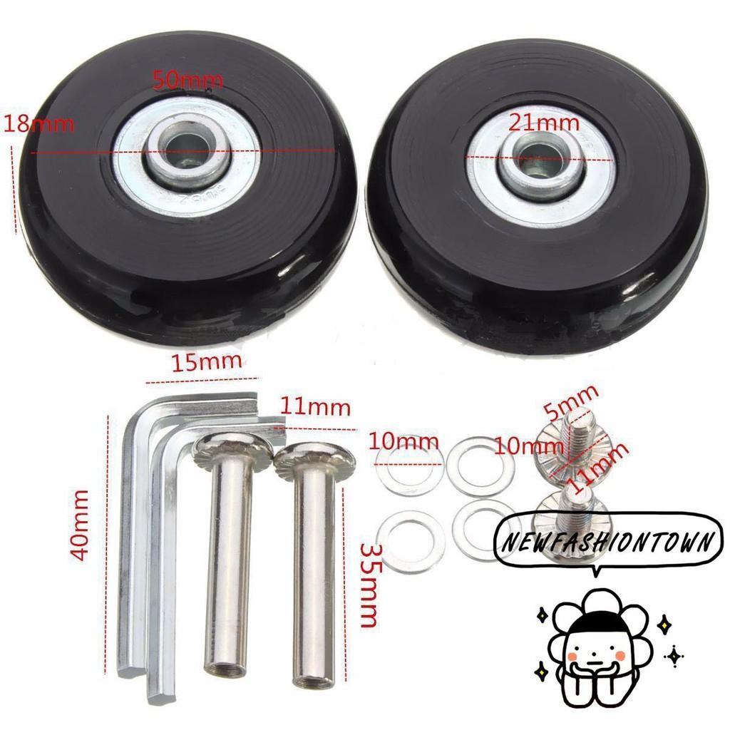 AINNA 2 Set Roda Ganti Beg Deluxe Saiz 50mm - Ainna Store