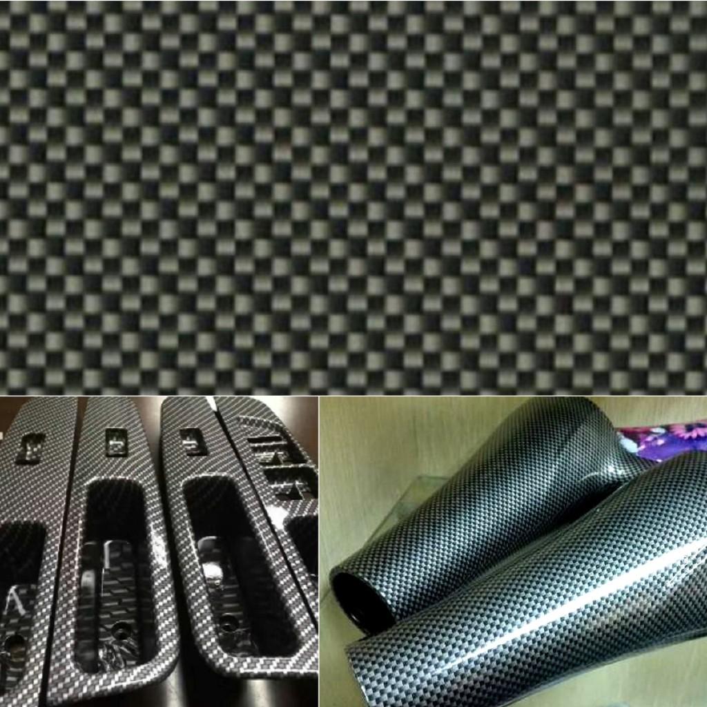 "AINNA: Upgrade Kereta Anda dengan 1M Filem Hidro Karbon Hitam - Sesuai untuk Hydrodipping dan Pemindahan Air! Aksesori Automotif - Ainna Store