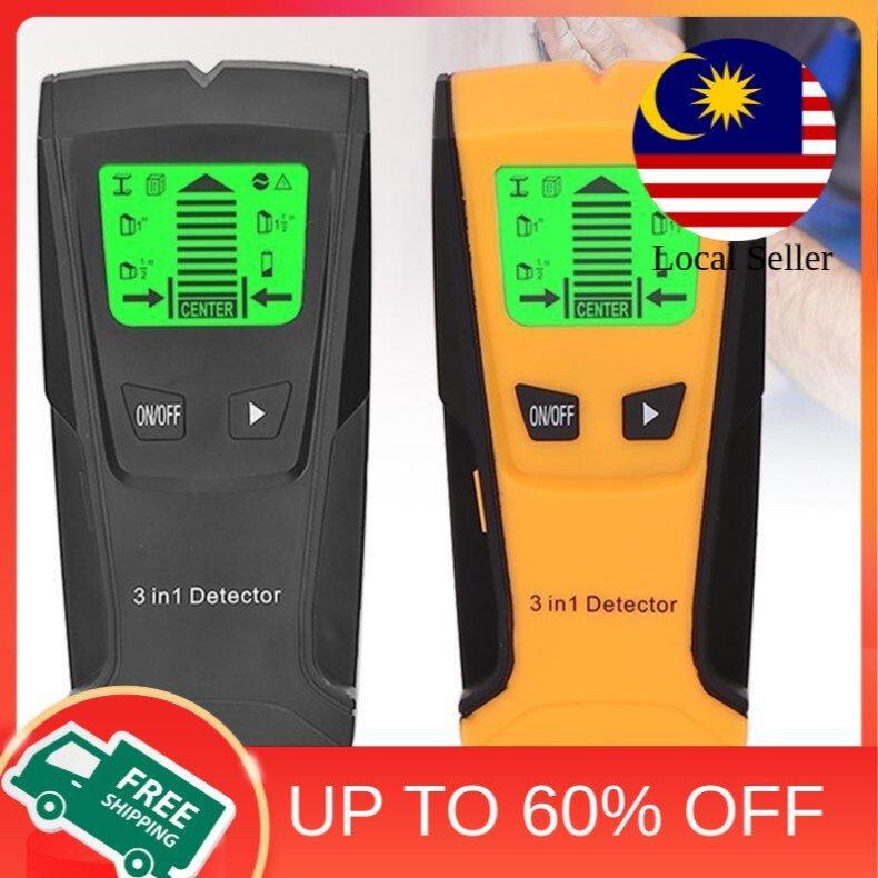 Find Metal & Wood Studs w/ AC Voltage Detector & Live Wire Scanner - Pengesan Metal & Kayu dgn Voltan AC & Imbasan Wayar Hardware - Ainna Store