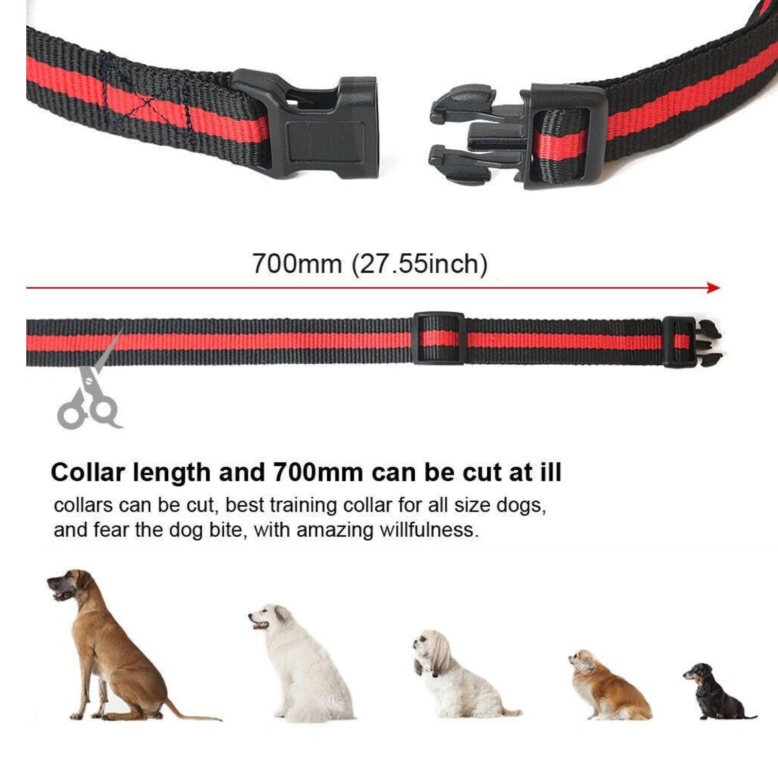 “AINNA 800M Remote Electric Shock Collar Pet Dog Training Anti Bark Rechargeable LCD SS 56” - Ainna Store