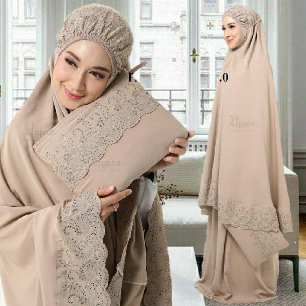 Telekung Mukena AINNA Sejuk Bercorak Cantik - Ainna Store