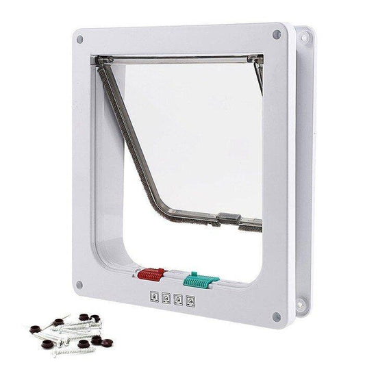 Upgrade Your Home Security with a Lockable Pet Dog Cat Security Flap Door - Keep Your Pets Safe and Intruders Out - Ainna Store