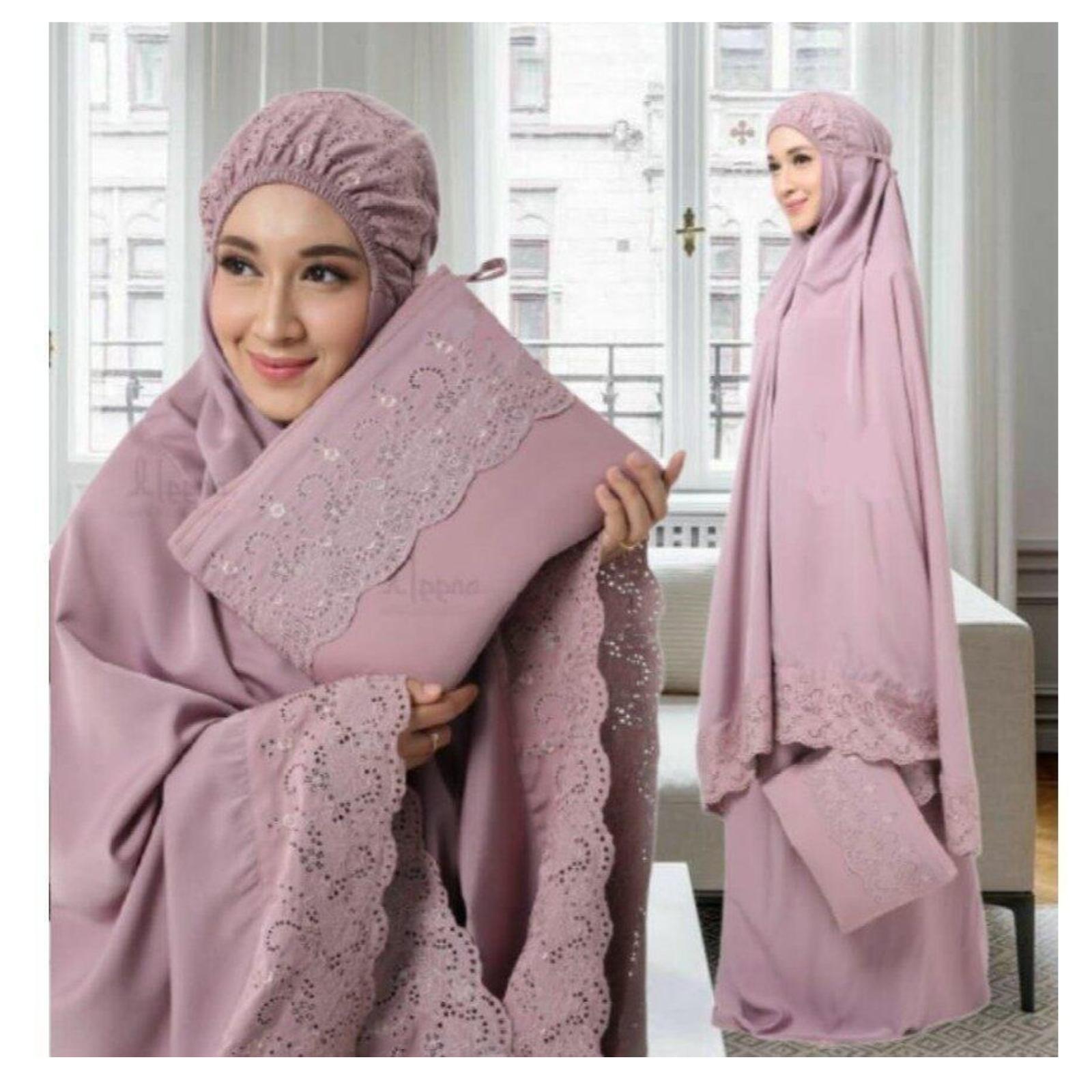 Telekung Mukena AINNA Sejuk Bercorak Cantik - Ainna Store