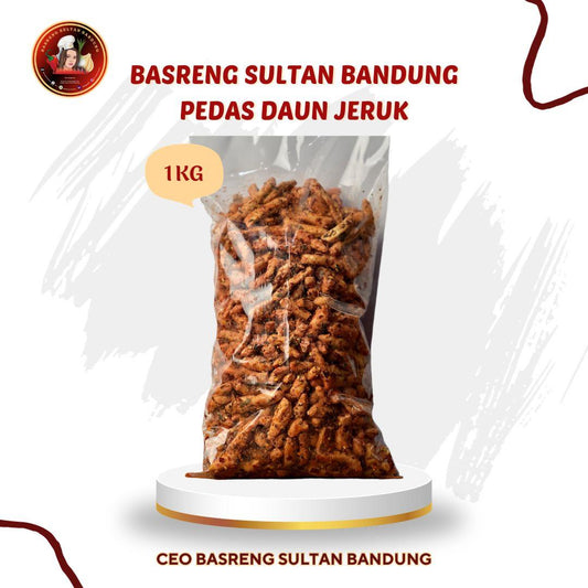 Basreng Sultan Bandung Viral TikTok Pedas Daun Jeruk Cabe Asli AINNA Snacks Goreng - Ainna Store