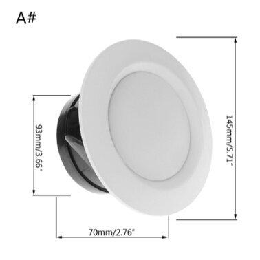 AINNA Air Vent Extract Valve Grille Round Diffuser Ducting Ventilation Cover 100mm - Ainna Store