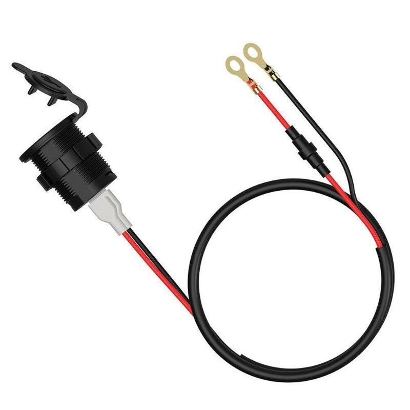 AINNA Waterproof Dual USB Ports & Voltage Display - 5V 2.1A Output untuk Kenderaan 12-24V. Sesuai untuk Kereta, Bot, Motosikal - Ainna Store