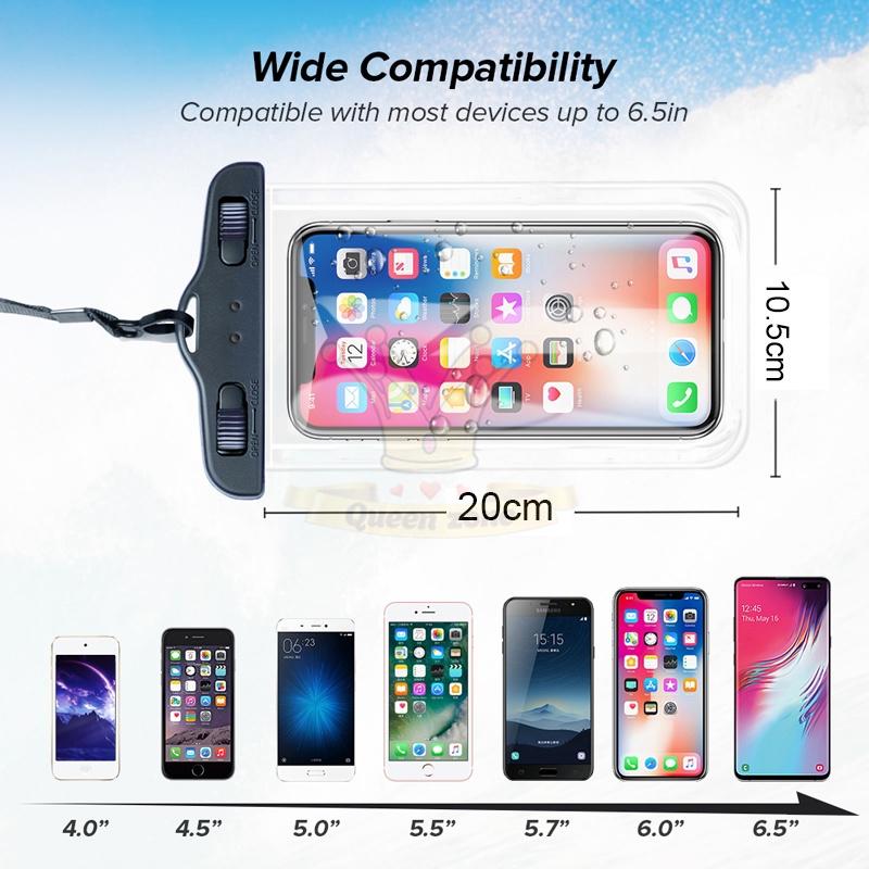 Ainna -Ready Stock30M Underwater Phone Case Phone Cover Waterproof Phone Case Universal PVC Underwater Phone Bag Case Supplies - Ainna Store