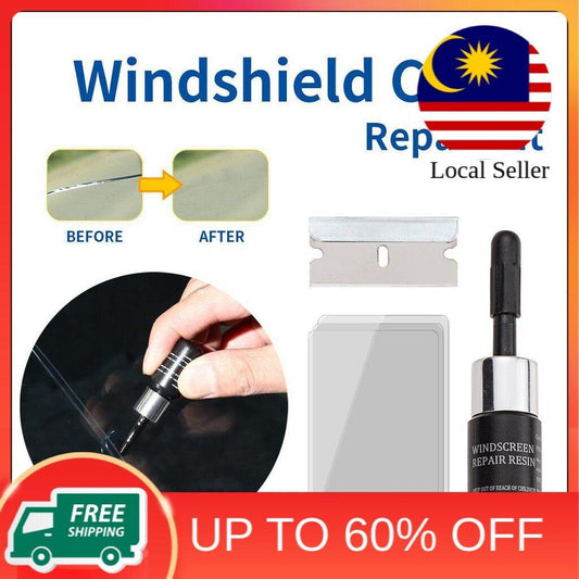 AINNA DIY Car Windshield Repair Tool Kit untuk Memperbaiki Retak Kaca Kereta - Ainna Store