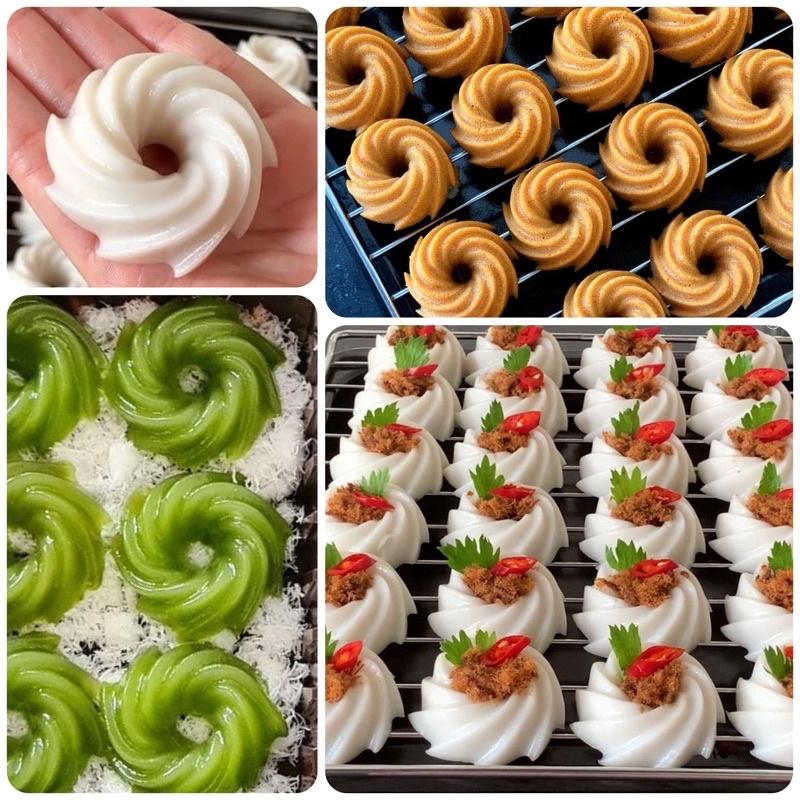 "3 Dozen Mold Steel Cake Plastic Twisters AINNA - Lebih Kukus, Pudding, dan Lain-lain! Perkakas Dapur - Ainna Store