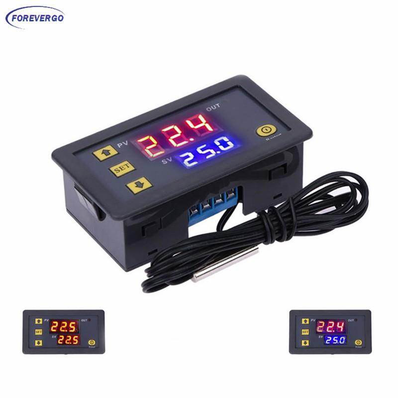 AINNA Tempatan W3230 DC 12V 24V 110V-220V AC Digital Temperature Controller LED Display Thermostat With Sensor - Ainna Store