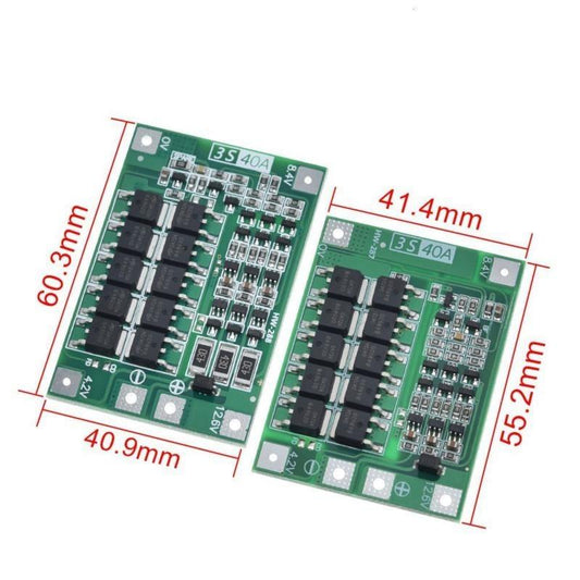 3S/4S 40A 60A Li-ion Lithium Battery Charger Protection Board 18650 BMS For Drill Motor 11.1V 12.6V/14.8V 16.8V Enhance/ Hardware Tool - Ainna Store