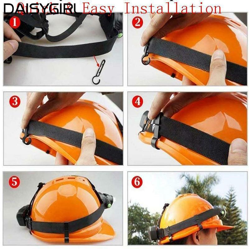 Ensure Safety While Working: Get 10 Anti-Slip Helmet Clips with Easy Mounting for Headlamps and Caps Equipment Home - Ainna Store