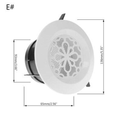 AINNA Air Vent Extract Valve Grille Round Diffuser Ducting Ventilation Cover 100mm - Ainna Store