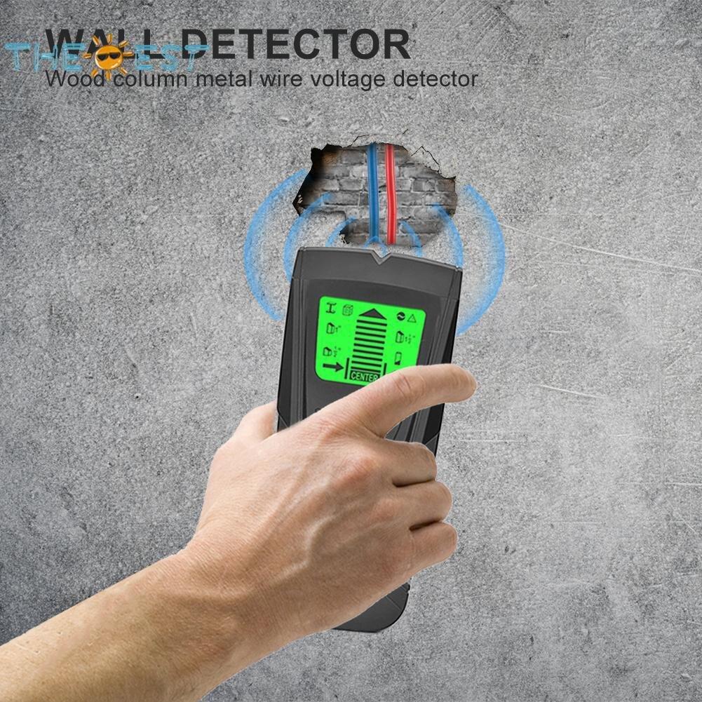 Find Metal & Wood Studs w/ AC Voltage Detector & Live Wire Scanner - Pengesan Metal & Kayu dgn Voltan AC & Imbasan Wayar Hardware - Ainna Store