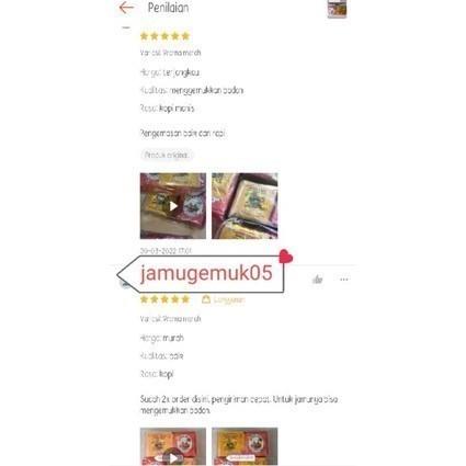 Kopi AINNA Sari - Enak & Manis! 30 Bungkus!